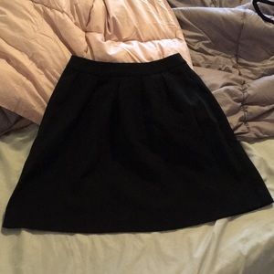 SOLD Black skater skirt with pockets